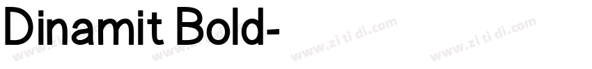 Dinamit Bold字体转换